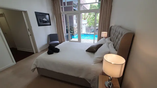 Main bedroom at Toorak Luxury Living